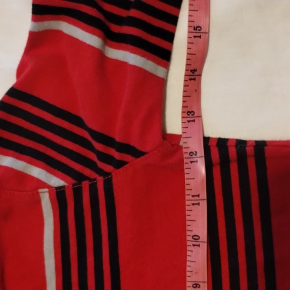 Boys Long Sleeve Collar Shirt Size: XS/XCH (4-5) Red black & Gray striped - Picture 4 of 11